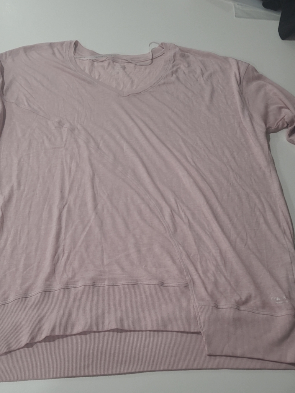Calvin Klein Performance Dusty Pink V-Neck Pullover